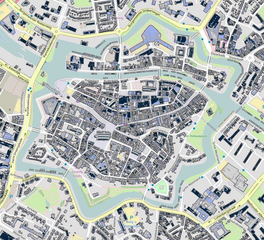 II.2 Zoninstralingpotentie & bouwkundige alternatieven Vanwege dakoriëntatie en beschaduwing heeft minder dan 50% van de 450 panden binnen het beschermd stadsgezicht een geschikt dakvlak met veel