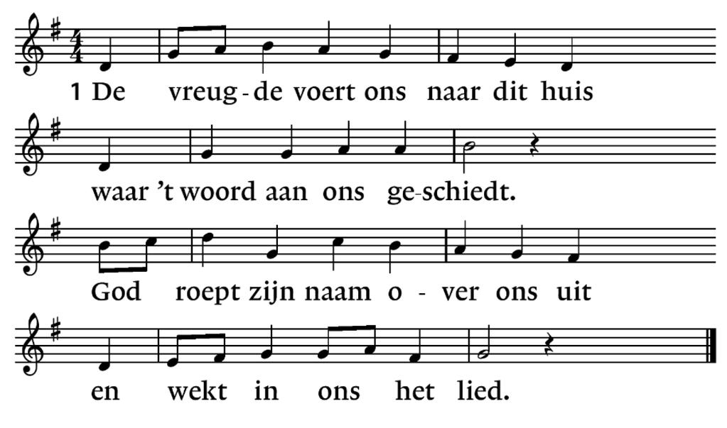 Orgelspel Welkom Zingen: Lied 280: 1,2,3,4 2. Dit huis van hout en steen, dat lang de stormen heeft doorstaan, waar nog de wolk gebeden hangt van wie zijn voorgegaan. 3.