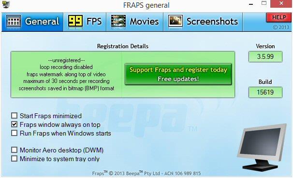 Referentie vlucht Meting Frame rate m.b.