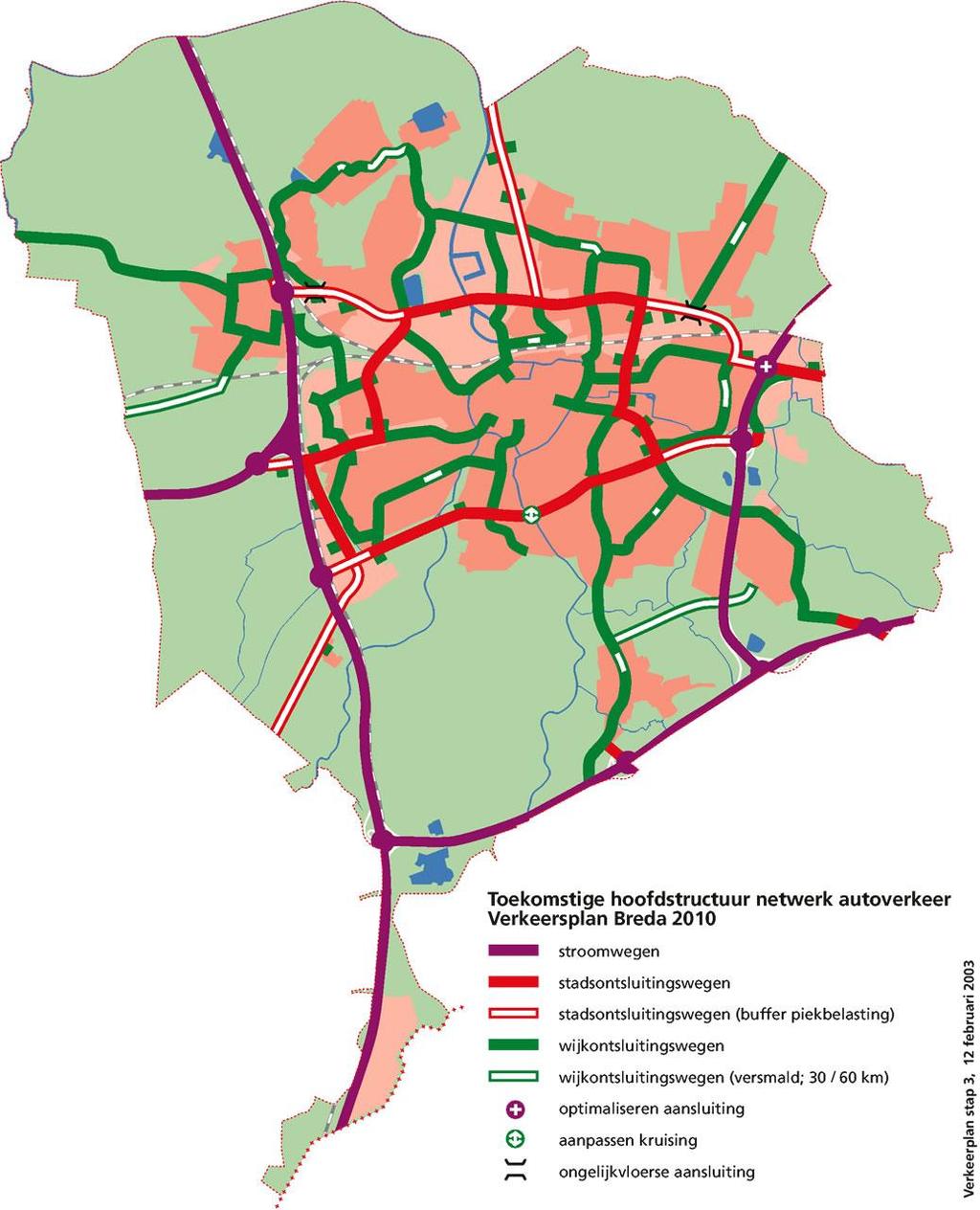 SMB/MER Spoorzone 2005 In de Structuurvisie Spoorzone 2025 is een voorkeursalternatief ontwikkeld als ontsluitingsstructuur voor het gehele gebied van de Spoorzone.