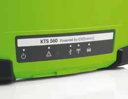 De KTS 590 omvat ook een 2-kanaals oscilloscoop waarmee de spannings- en stroomsignalen onmiddellijk kunnen worden vergeleken met de referentiesignalen uit