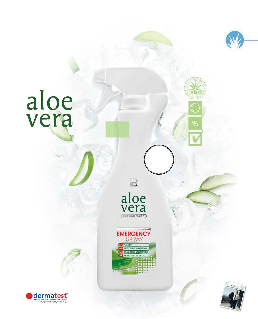 Aloë Vera Verzorging 49 Het multitalent: het beste uit Aloë Vera en elf plantenextracten uitstekende kwaliteit en gecertificeerde afnamebron van de grondstoffen dermatologisch bevestigde