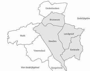 Parkstad Limburg Aantal inwoners per 1 januari 1990 1995 2000 2005 in % 1990- ontw.