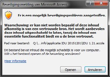 U klikt dan op Openen om verder te gaan. De verschillende onderdelen van dit scherm lichten we toe bij de handelingen die u wilt gaan uitvoeren.