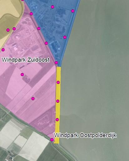4) Oostpolderdijk, Eemshaven (±10 MW) Windpark Oostpolderdijk is een initiatief van Innogy (voorheen RWE) en telt drie turbines, die goed zijn voor ongeveer 10 MW.