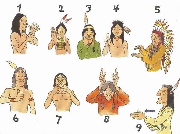 Werkblad 1 Spreken met gebaren De indianen spraken niet allemaal dezelfde taal.