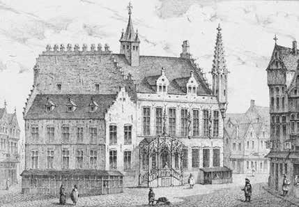 Een nieuw Schepenhuis naast het oude, 1374-1379 De economische welstand van Mechelen in de 13de en de 14de eeuw ging gepaard met een bevolkingstoename, een fikse stadsontwikkeling, de opgang van