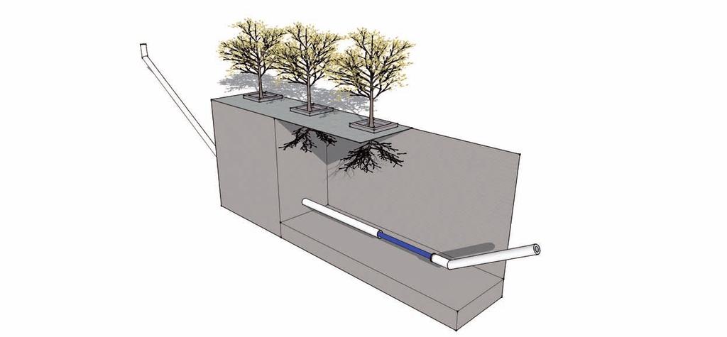 Gestuurde boring Omschrijving: Ter hoogte van de boom wordt een gestuurde boring toegepast in plaats van open ontgraving bij het aanleggen van een k&l.