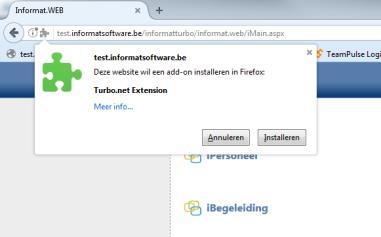 Het volgende venster verschijnt: De browser vraagt of de nieuwe extensie mag worden geïnstalleerd: 2.