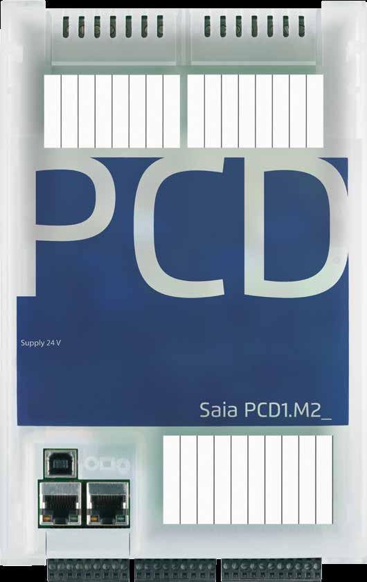Bustechnologie te gebruiken met Saia PCD -besturingsapparatuur: andere protocollen kunnen ook later als PLC-programma worden gerealiseerd