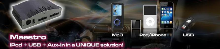 Mazda Maestro 2.0 ipod/usb/aux interface incl. ID3-tag & P&P kabel Art.