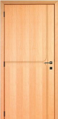 De basis voor een Futura design deur is een vlakke deur met spaanvulling.