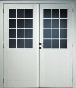 Glasdeuren met MDF inlegkader, die naadloos aansluit en één geheel vormt met het deurvlak Semi-transparant