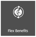 Inloggen bij Flex Benefits in Youforce Log in bij Youforce en klik op de tegel Flex Benefits.