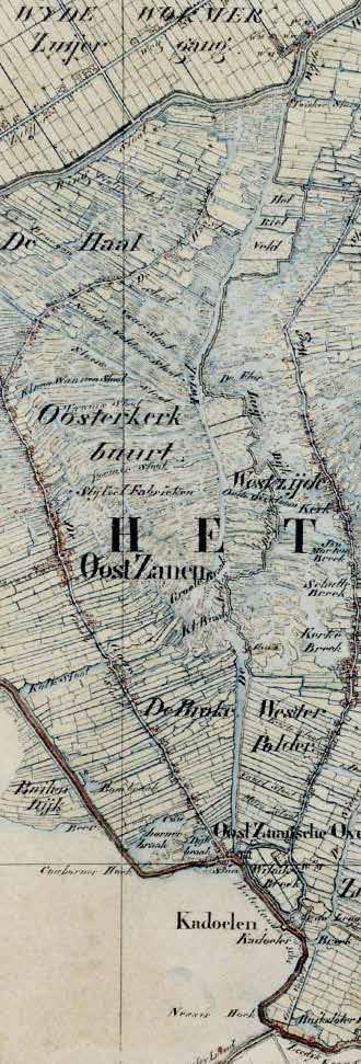 kenschets gemeente topografie Oostzaan omstreeks 1830 2.3 WONINGVOORRAAD Oostzaan is een levendige groene en landelijke gemeente en bestaat uit ongeveer 9.200 inwoners.