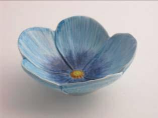 130819a 45 blauw Magnolia Schaal R/15 6 #VERW!