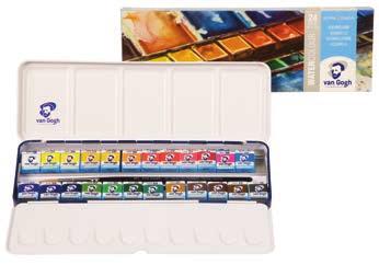 AQUARELVERF METALEN SET 20M8624 24 napjes penseel serie