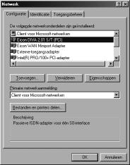 10 Net.Card II deïnstalleren 10.1 Net.Card II deïnstalleren onder Windows 95/98/2000 1 Klik op Start. 2 Ga naar Instellingen. 3 Ga naar Configuratiescherm.