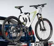 700,- Fietshouder afsluitbaar voor één fiets. Er kunnen maximaal vier fietsen- 130,- houders gemonteerd worden. i.c.m. vergrendelingsset. Voor BMW basisdrager.