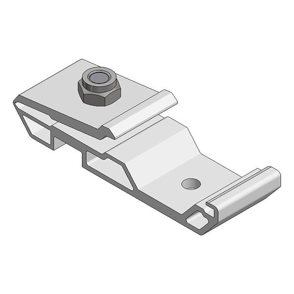 Inlegaccessoires Alu. montageklem 30 mm gat Ø6,5 gemonteerd met rvs. tapbout M8x mm, rvs. veerring M8 en rvs. borgmoer M8 0,068 1,27 1,14 Alu. montageklem 30 mm zwart - gat Ø6,5 gemonteerd met rvs.