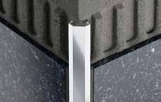Wandhoeken en afsluitingen Schlüter -DIADEC Schlüter -DIADEC is een hoogwaardig afsluitprofiel uit geanodiseerd aluminium voor uitwendige hoeken en afsluitingen van wandbetegeling.