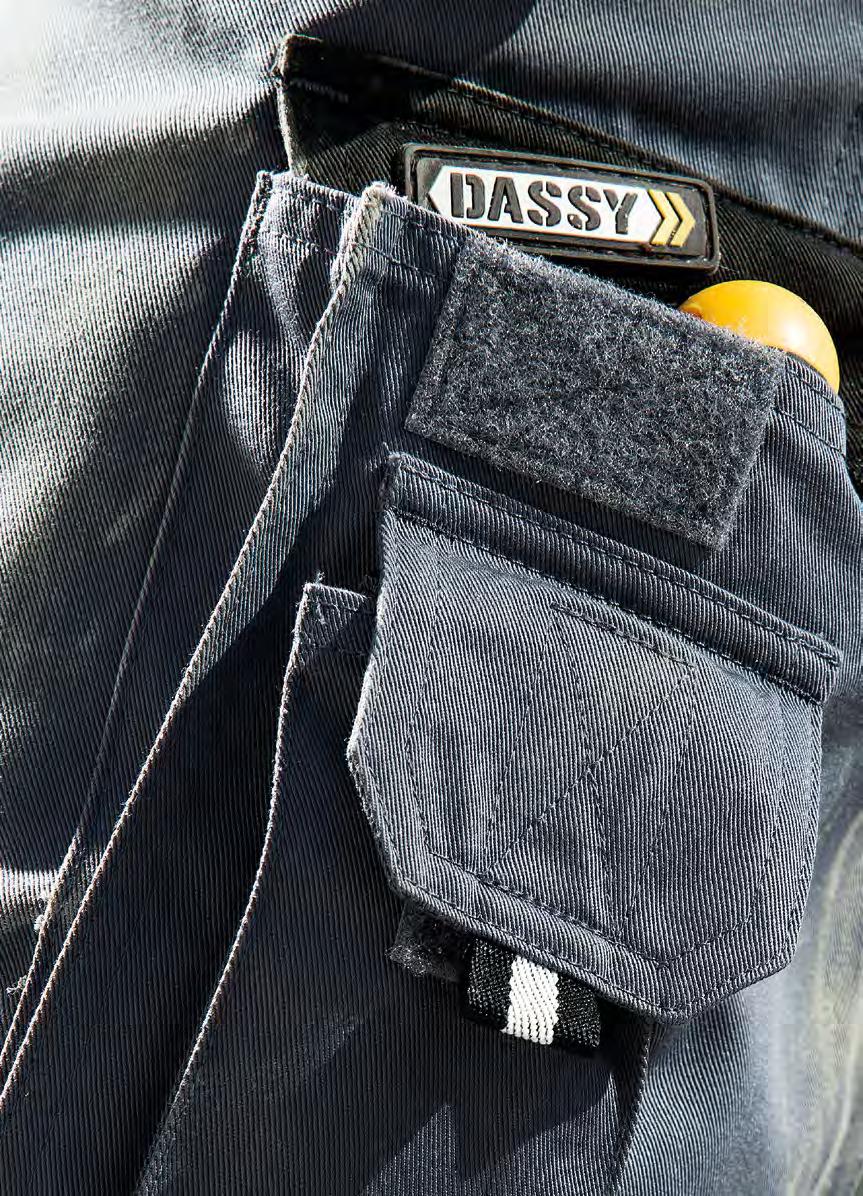 D DASSY professional workwear DASSY is een Europees merk van professionele werkkledij, vakkundig ontworpen voor professionelen uit diverse sectoren zoals de bouw, wegenbouw en logistiek.