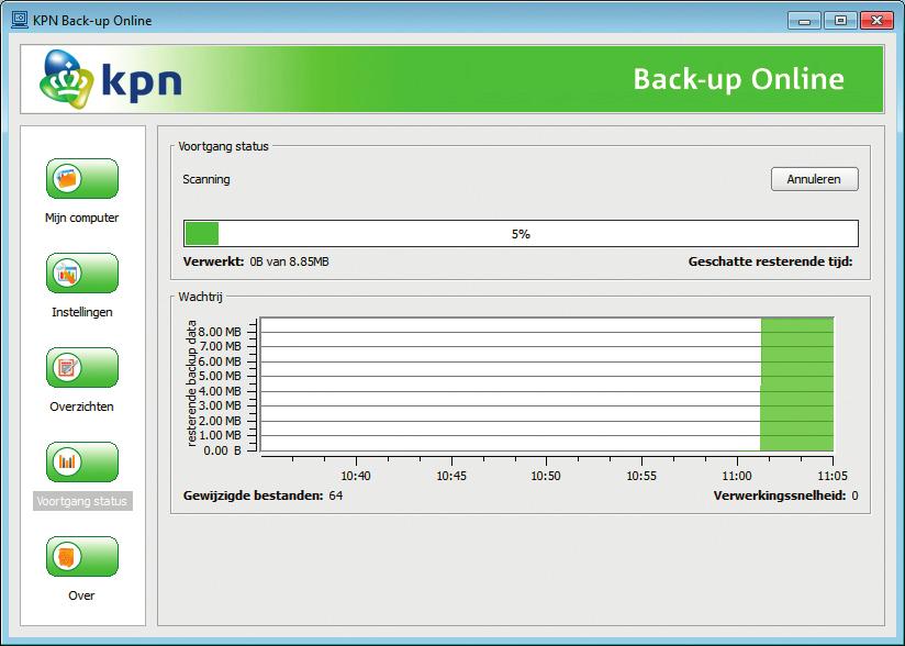 Opslag & Back-up KPN Back-up Online Software voor: Apps voor: Taal: Prijs: Windows, Mac n.v.t. Nederlands 7,26 per maand Hoewel KPN (www.kpn.