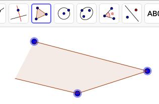 Een veelhoek tekenen 2. Klik op Veelhoek 3.