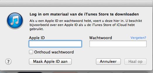 Klik op Maak Apple ID aan (Apple) of Nieuwe account aanmaken (Windows) 9. Klik op Ga door in het volgende venster. 10.