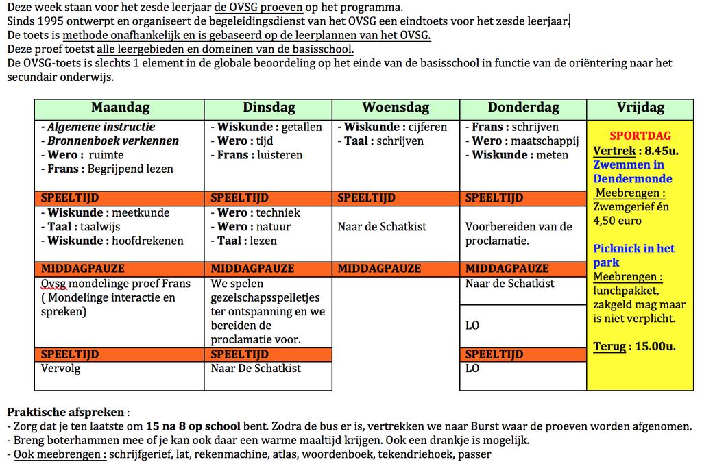 6 de leerjaar: Wat doet de 3 e graad bij