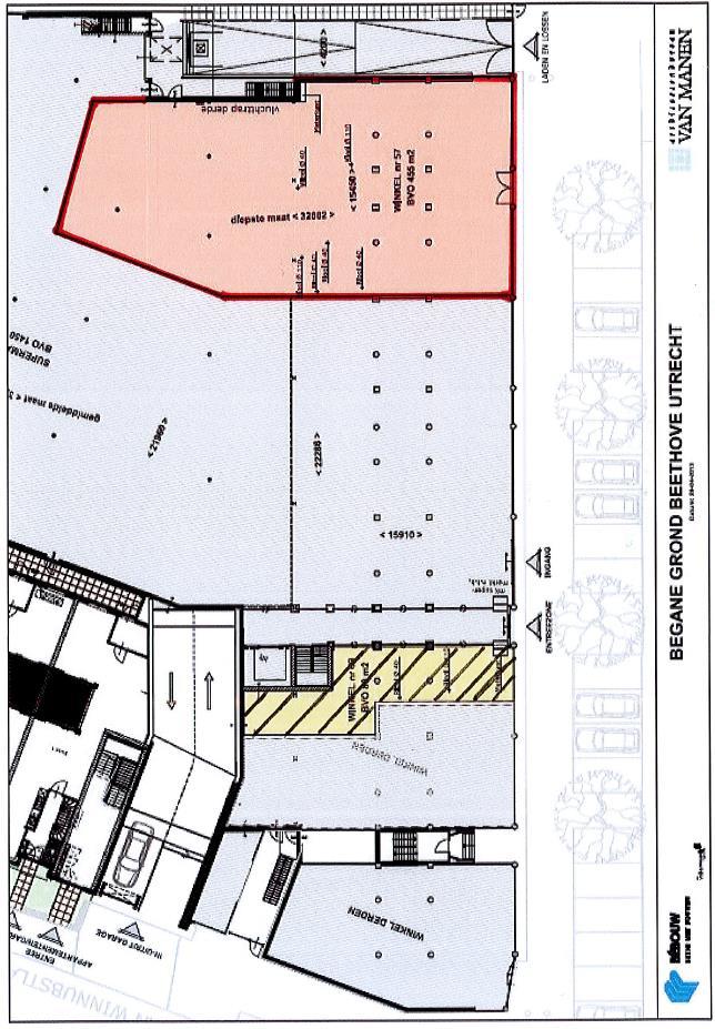 Globale plattegrond Händelstraat 57-59 is