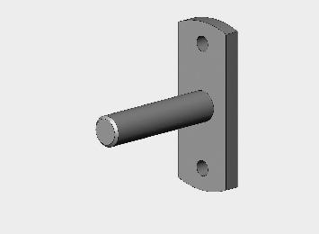 210 98-080 Stalen lagerpen 12 mm met bevestigingsplaatje verzinkt 10 000 171-000 RVS tapbout M