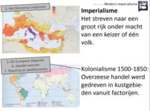 Het verschil met kolonialisme toen en modern imperialisme