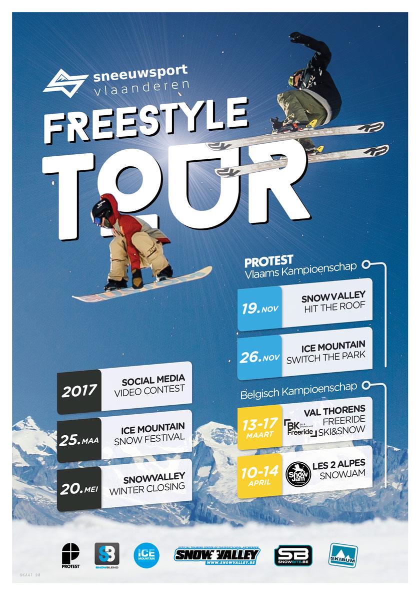 Freestyle Tour De Freestyle Tour omvat alle wedstrijden en events die Sneeuwsport