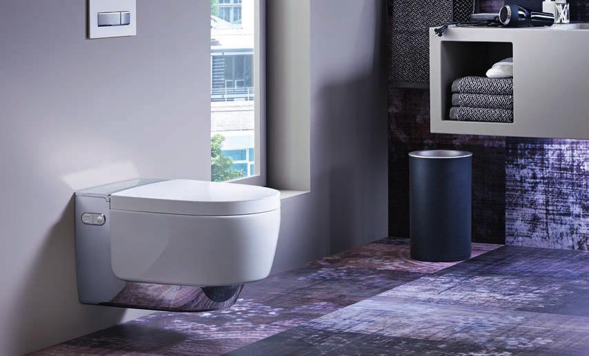 te verfijnen en zo perfect mogelijk te maken. Daarom bevatten de douche-wc's Geberit AquaClean zoveel gepatenteerde technologie, en bieden zij een indrukwekkend comfort en raffinement.