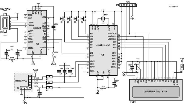 breakout-board, bestelnummer 090645-91, zie [3]). Als het eigen ontwerp wordt voorzien van een dubbele 4 1-pinheader, dan wordt het sensorbordje daar gewoon ingestoken.