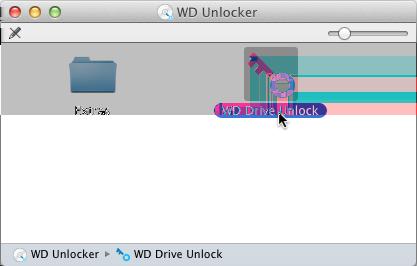 De schijf vergrendelen en ontgrendelen Het scherm WD Drive Unlock wordt weergegeven: Opmerking: De capaciteit die in dit scherm wordt weergegeven, is slechts een voorbeeld.