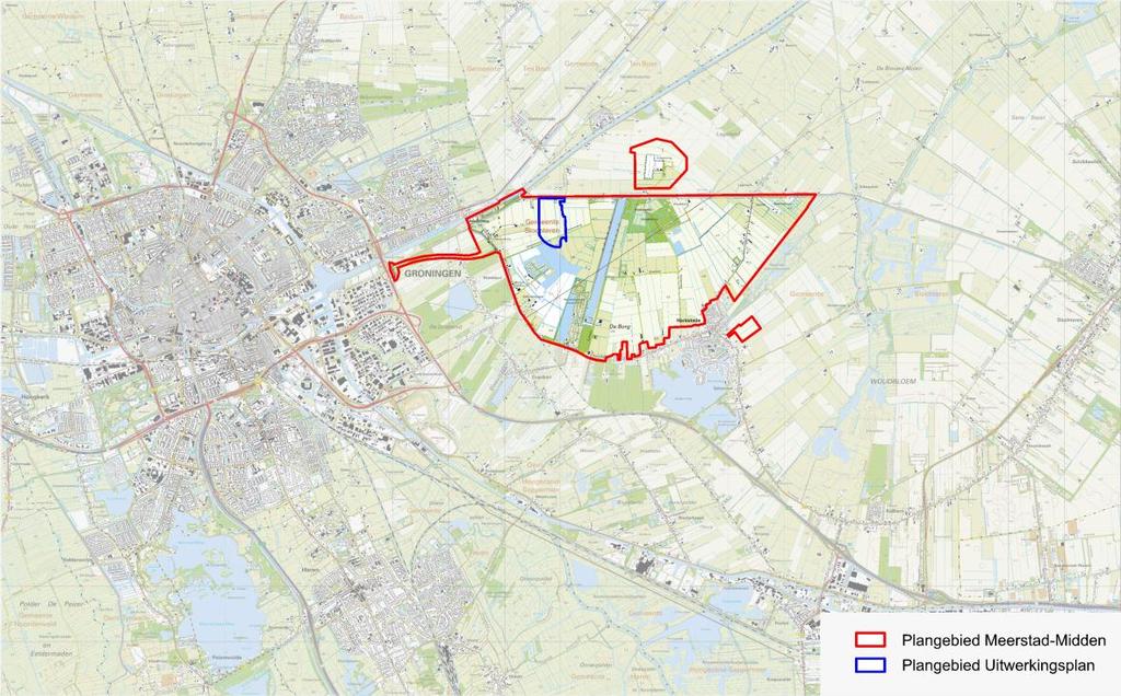 BESTEMMINGSPLAN MEERSTAD-MIDDEN In 2007 is het eerste bestemmingsplan vastgesteld; het bestemmingsplan Meerstad-Midden.