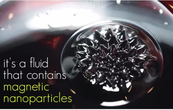 Nanotechnologie experimenten ferrofluid - magisch zand - microscopie Zuivere ferrofluid, ferrofluid in waterig buisje, magnetisch zand Demonstratie Veiligheidsvoorschriften Laat de reageerbuizen niet