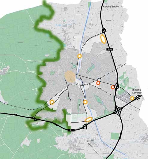 Locaties in de stad Uithangbord van de Buitenstad Met de Structuurvisie Buitenstad is bevestigd dat we zuinig zijn op onze (groene) kwaliteiten maar we willen ook ruimte geven aan innovatief