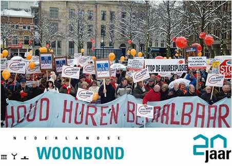 Op 20 november, de jubileumbijeenkomst van de Woonbond, werd het boek Twintig jaar op de bres voor huurders gepresenteerd.