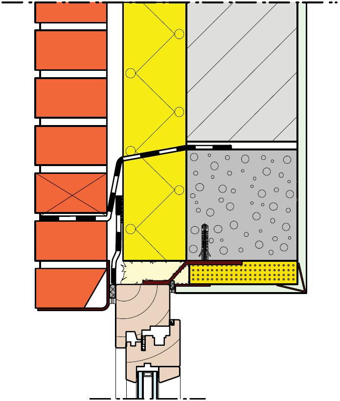 Aandachtspunten voor de praktijk - 4 Renovatie Met waterdicht damp open DPC membraan (LD Polyethyleen folie) met een breedte van +/- 15 cm, gekleefd op het