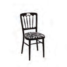 Meubilair De stoel Napoleon is een vrij smalle stoel met toch een comfortabele zit. Dit maakt de stoel bijzonder populair.