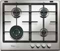 GASKOOKPLATEN GMA 6422/IXL IXELIUM GASKOOKPLAAT 58 CM MET WOK Krachtige wokbrander met gelijkmatige en efficiënte warmteverdeling voor het koken van wokgerechten Perfecte stabiliteit voor kookpotten