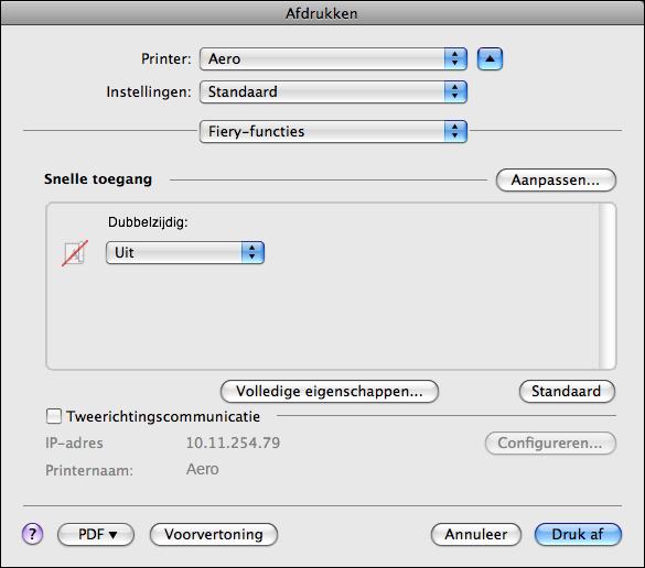 MAC OS 61 AFDRUKOPTIES INSTELLEN EN AFDRUKKEN VANUIT MAC OS X 1 Selecteer Bestand > Afdrukken in de toepassing waarmee u werkt en selecteer de E-22B als uw printer.