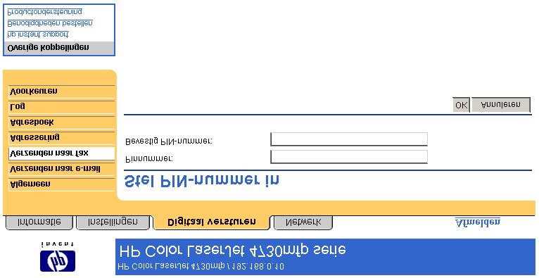 Tabel 4-5 Geavanceerde faxinstellingen (vervolg) Onderdeel Gebied op het scherm Informatie over of mogelijkheden van het gebied 2 Help Klik hierop om een Help-bestand te openen dat informatie bevat