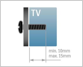 1.2 Installatie Standaard- of wandmontage De TV-luidsprekers zijn geïntegreerd in het voetstuk van de TVstandaard. Sluit de kabel van het voetstuk altijd aan op de TV om geluid te krijgen.