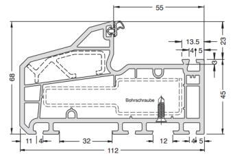 Eigenschappen en voordelen Inbouwdiepte van70 mm en 112 mm 5 kamer profielsysteem met