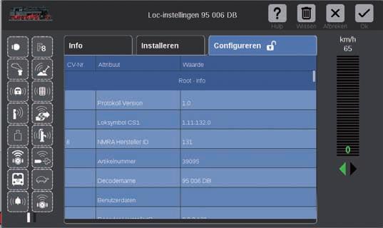 mfx-loc configureren Loc s in een tractie samenvoegen Zodra u in de loc-instellingen het tabblad Configureren opent, worden alle