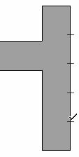Wanneer het +/- teken achter het getal wordt ingetypt, gaat ArchiCAD voor u rekenen! ArchiCAD telt dan het getal op bij het referentiepunt waar u met uw muis boven hangt, of trekt het er vanaf.